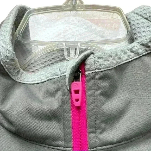 The North Face Women Lightweight Flash Dry Jacket Two Tone Gray & Pink Size L - Picture 3 of 11